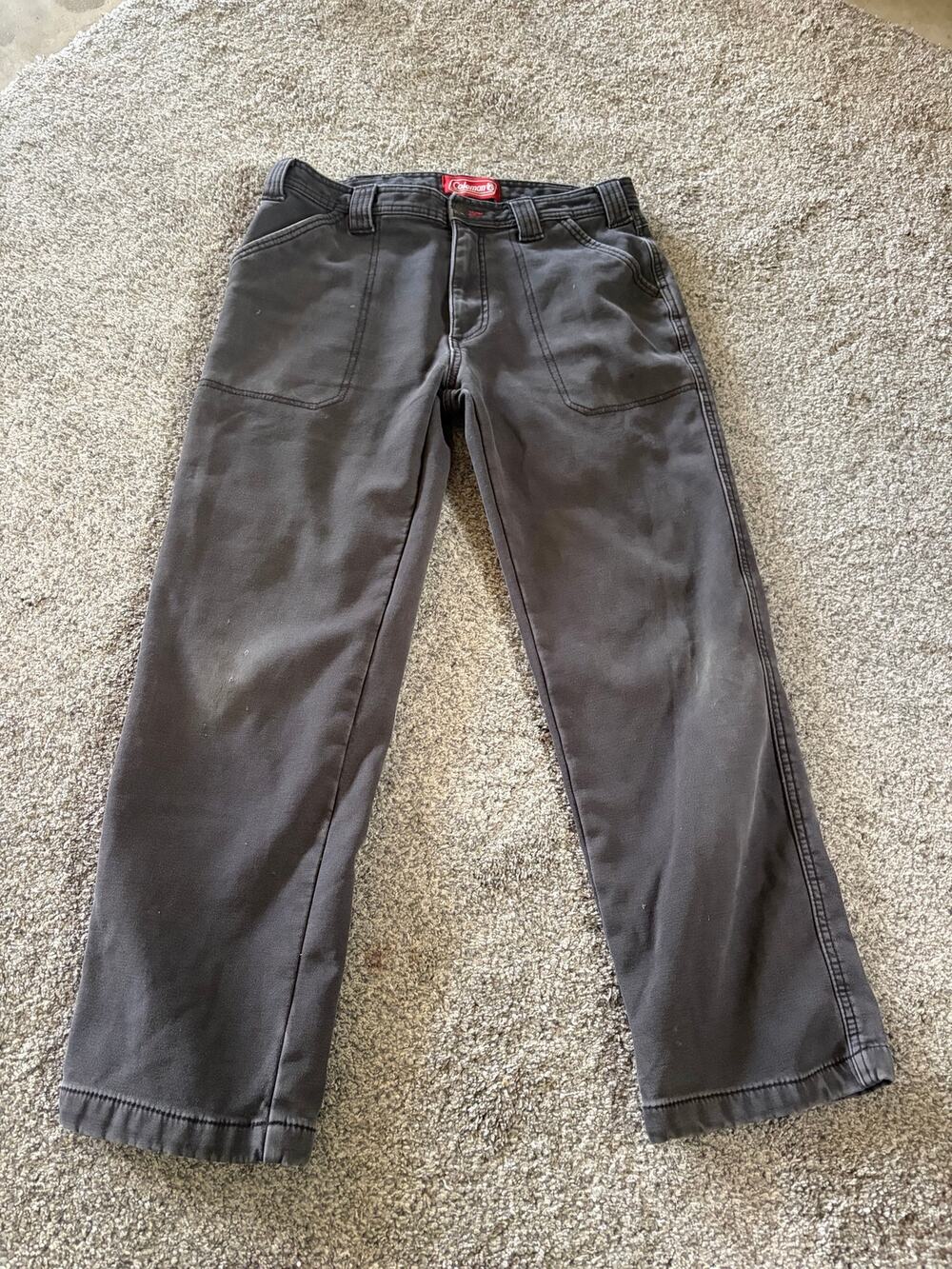 Coleman mens 32x30 flannel lined jeans